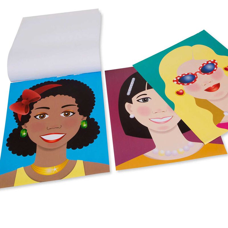 Melissa & Doug Sticker Pad - Fashion Faces image number 3