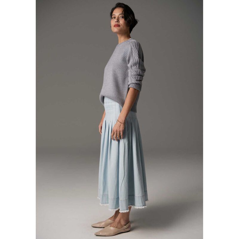 POL Bennet Lurex Cable Knit Jumper image number 6