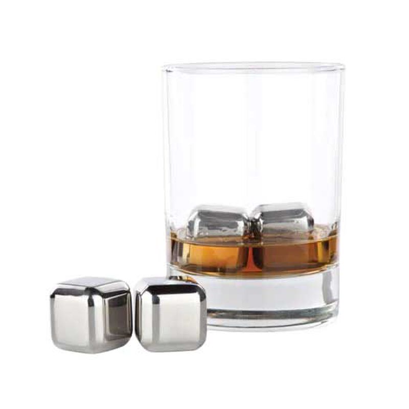Viski Glacier Rocks - Small Stainless Steel Cubes image number 0