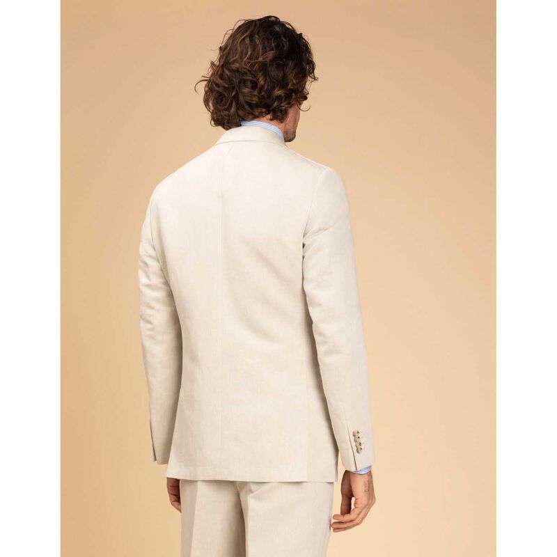 Rembrandt Tailored - Malta Beige Linen Cotton Jacket image number 1