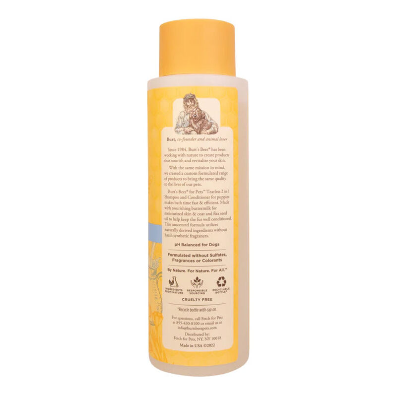 Burt's Bees Tearless 2In1 Puppy Buttermilk Flaxseed Shampoo & Conditioner image number 2