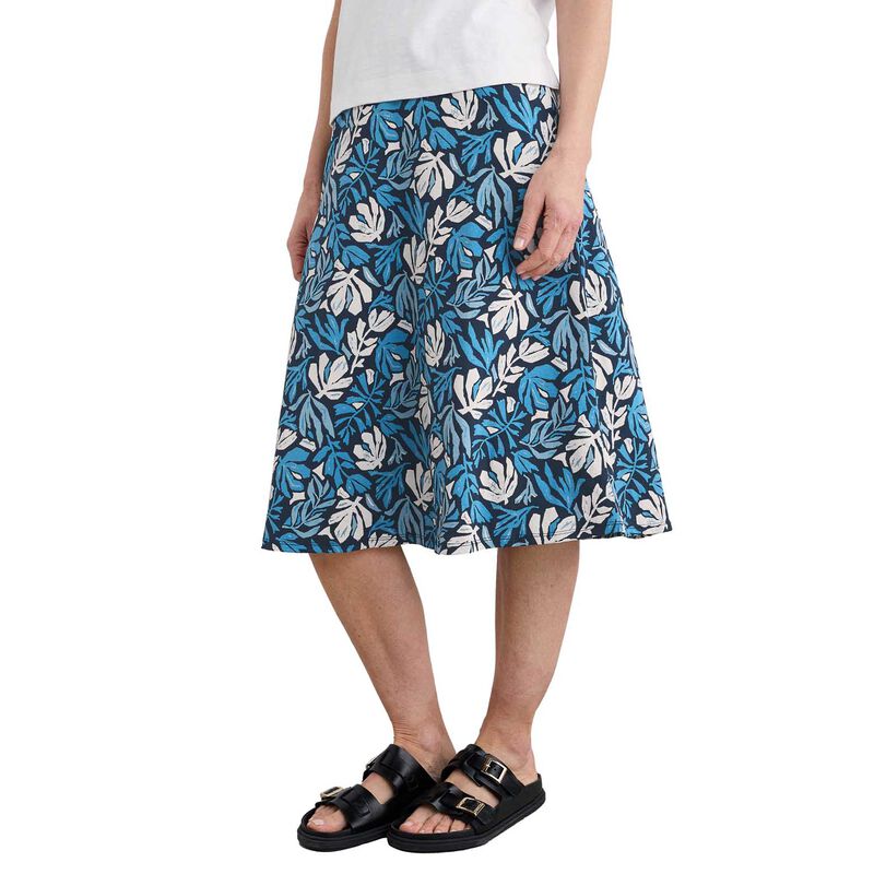 Seasalt Cornwall Rose Skirt Cut Out Seaweed Maritime image number 0
