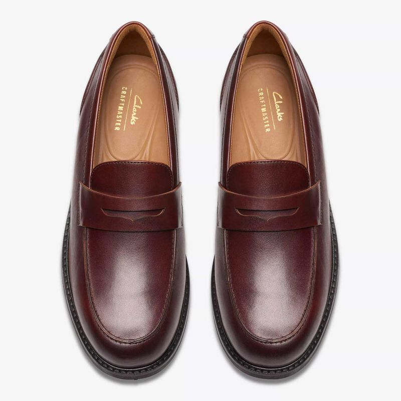 Clarks Mens Craft Arlo Lo Tan Leather image number 3