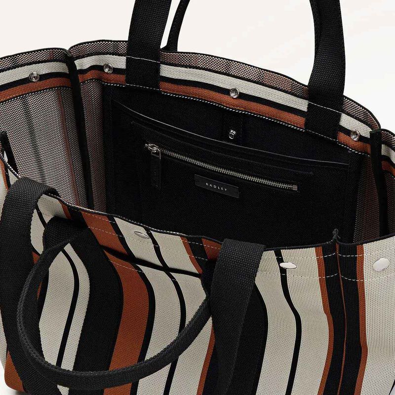 Radley Hadleigh Place Stripe Large Open Top Tote Bag image number 2