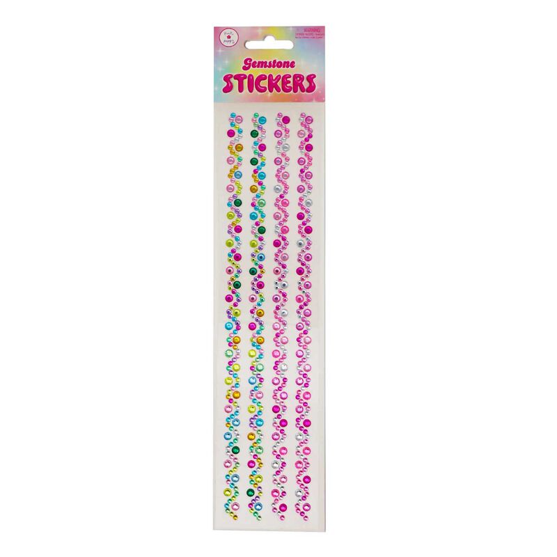 Pink Poppy Gemstone Stickers image number 2