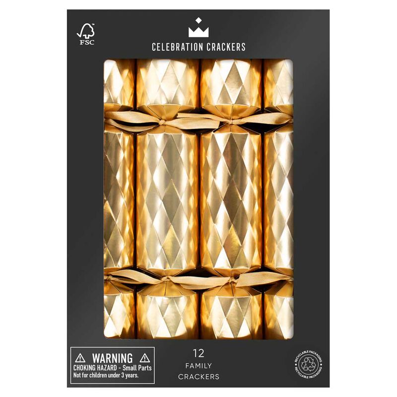 The Paperie Crackers Gold Diamond (12 Pack) image number 0
