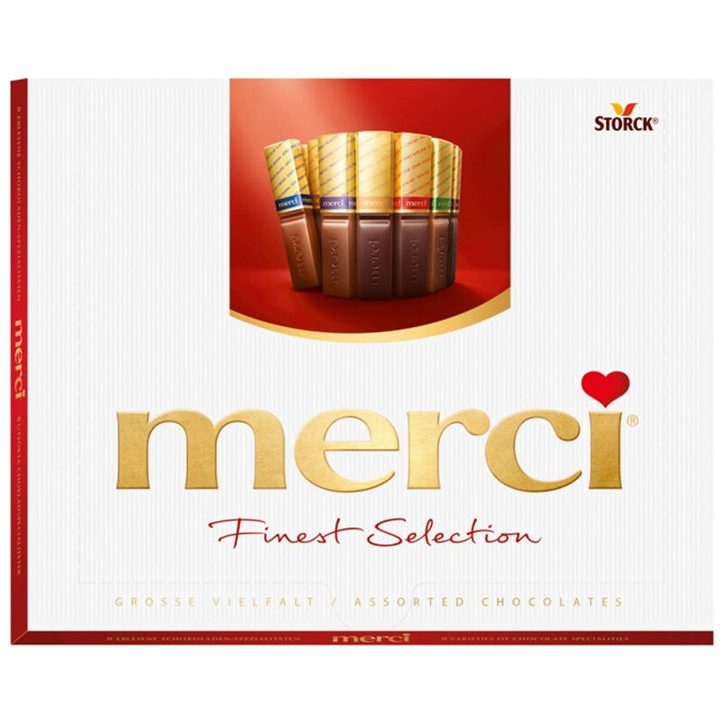 Merci Finest Assorted Chocolates Gift Box 250g image number 0