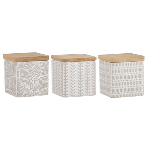 Ladelle Orion White Assorted Canister