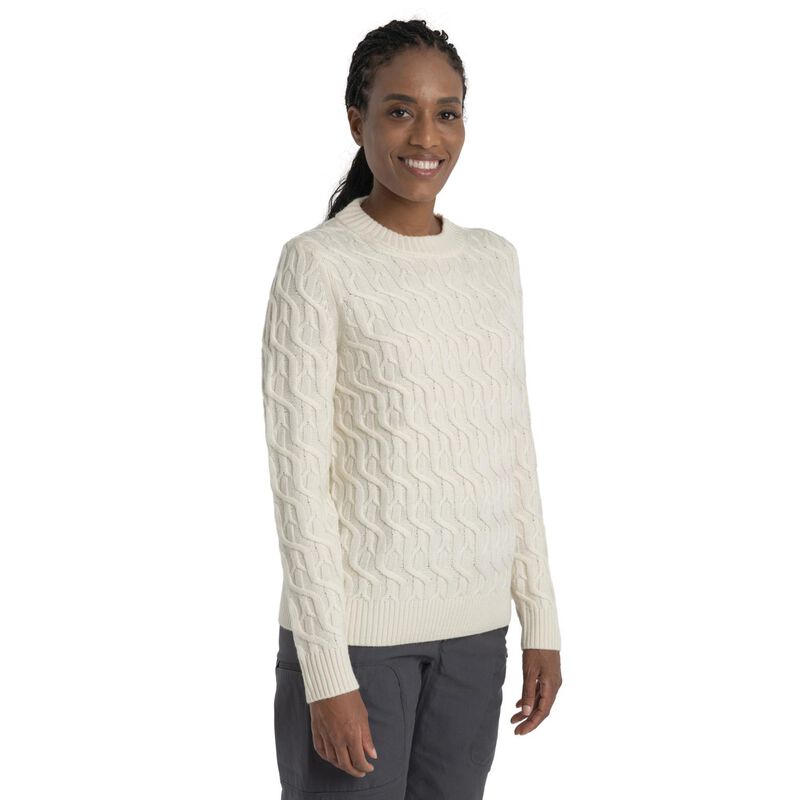 Icebreaker Womens Merino Cable Knit Crewe Sweater image number 0