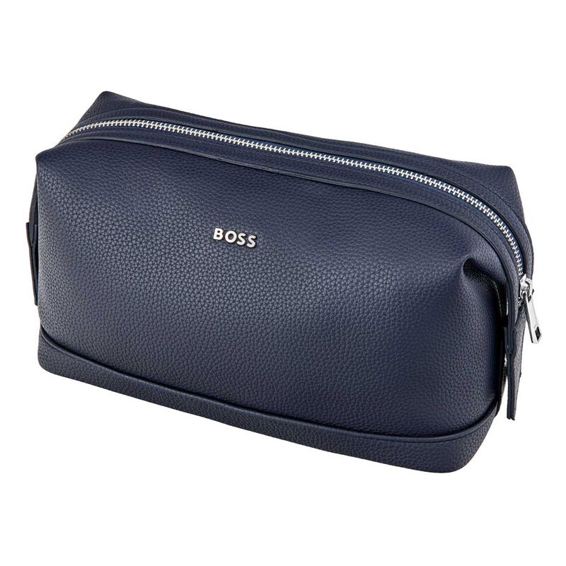 BOSS Classic Grained Navy Toiletry Bag image number 1