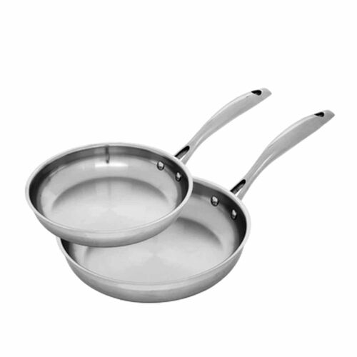 Swiss Diamond 2 Piece Premium Steel Induction Frying Pan Set 20cm & 28cm