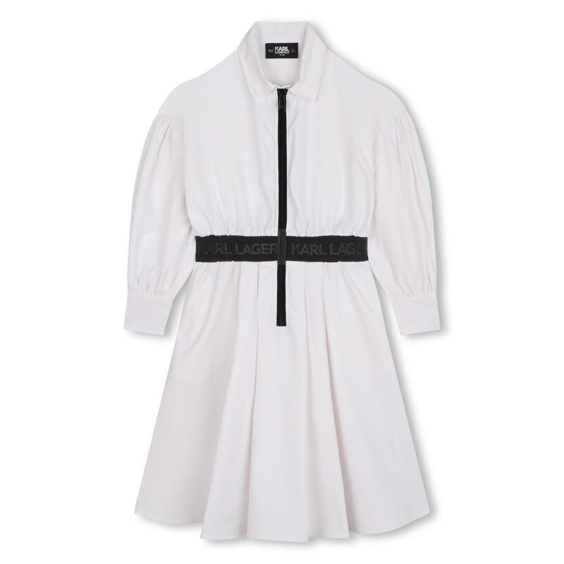 Karl Lagerfeld Zip-Up Shirt Dress 10Y - 16Y image number 0