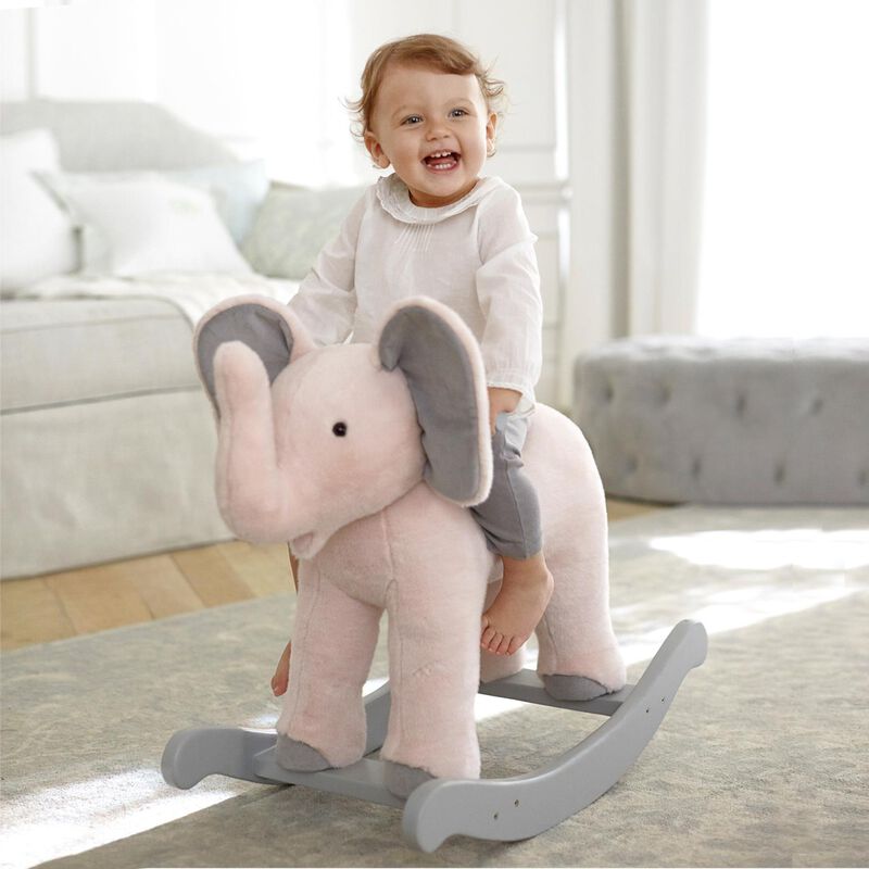 Pottery Barn Kids Monique Lhuillier Plush Rocker - Elephant image number 1