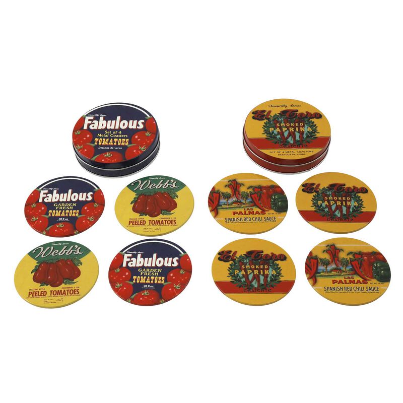 SIL Interiors Tin Coasters Set of 4 image number 0