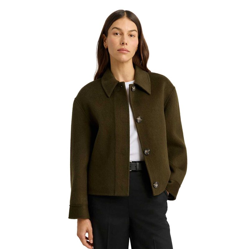 Toorallie Button Front Double Faced Wool Jacket image number 0