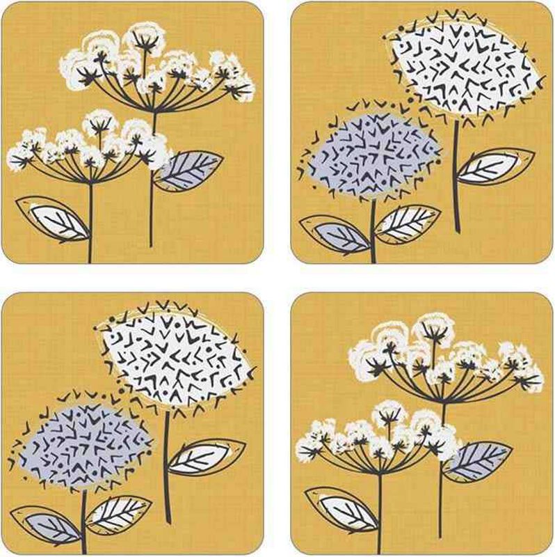 Cooksmart Retro Meadow Set Of 4 Coasters image number 0