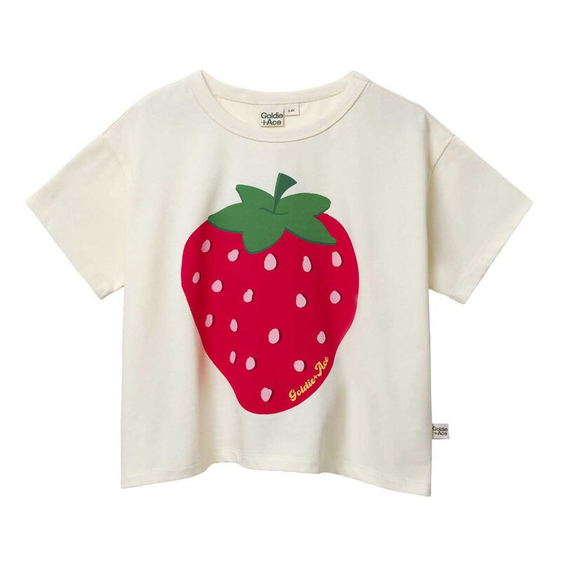 Goldie + Ace Oversized Strawberry T-Shirt 6M-2Y image number 0