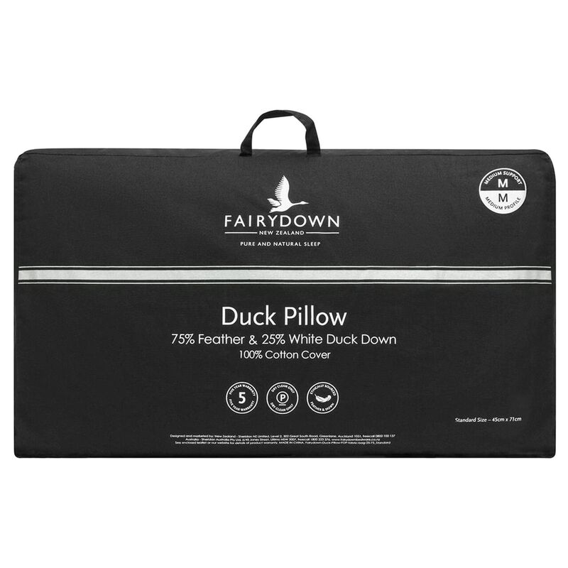 Fairydown Standard 75/25 Duck Pillow - Medium image number 0