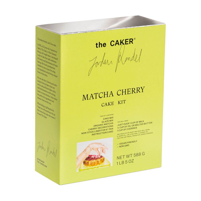 The Caker Matcha Cherry Cake Kit image number 0