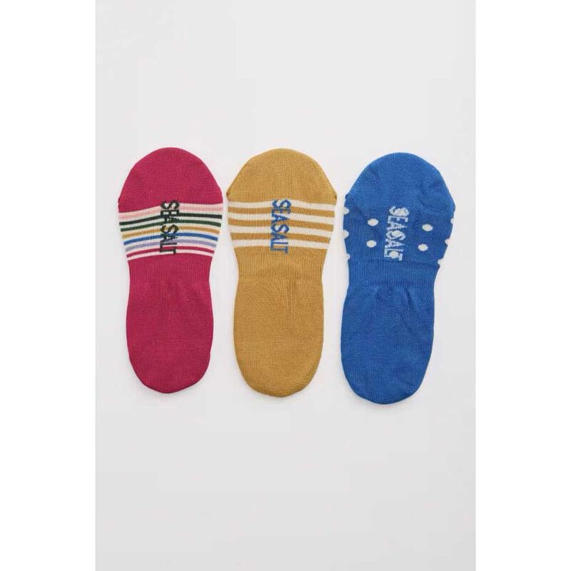 Seasalt Cornwall Everyday Liner Socks Pack Of 3 Watercolour Tin Mix image number 1