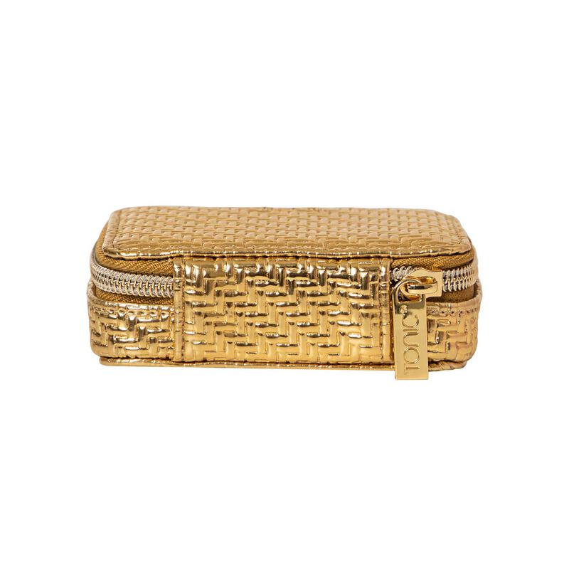 Tonic Herringbone Pill Box Gold image number 3