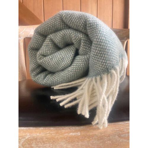 Mt Somers Station Basket Weave Lambs Wool Throw 150x180cm