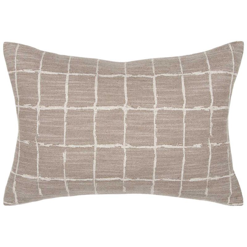Baya Johnson Cushion With Feather Inner 40x60cm - Taupe image number 0
