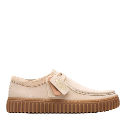 Clarks Mens Torhill Lo Ecru Suede