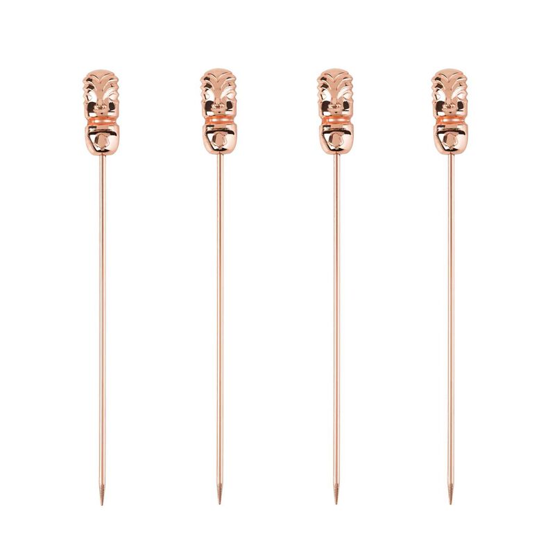Viski Pacific Tiki Cocktail Picks in Copper Set Of 4 image number 0