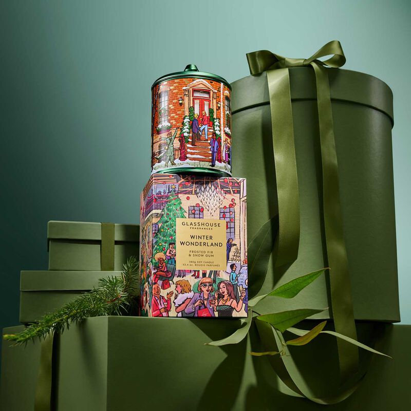 Glasshouse Fragrances Winter Wonderland Soy Candle 380g image number 1