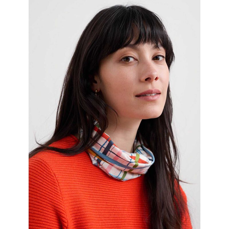 Seasalt Cornwall Handyband Sketched Check Mix image number 1