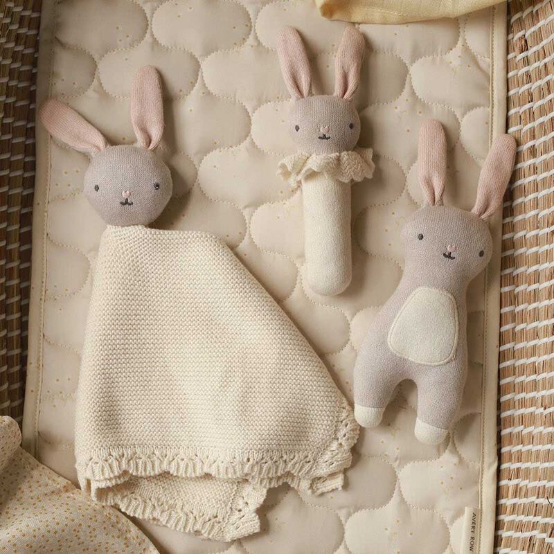 Avery Row Rattle - Blushing Bunny image number 1