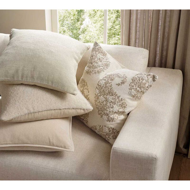 Pottery Barn Everyday Linen Cushion Cover 50cm Flax image number 2