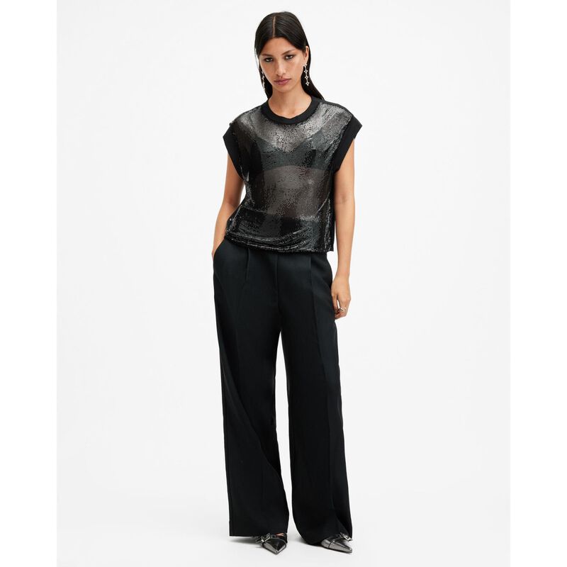 AllSaints Shane Chain Mail Top image number 3