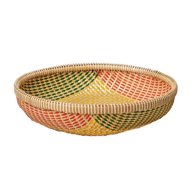 Città Thao Woven Basket Yellow/Multi L image number 0
