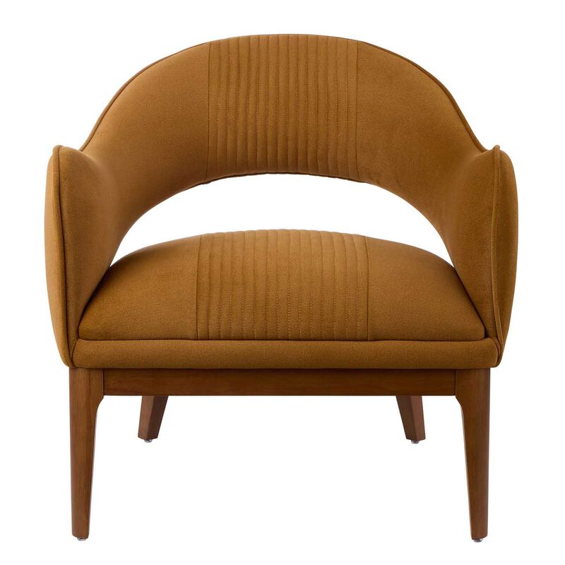 Amalfi Edwin Armchair - Mustard & Walnut image number 0