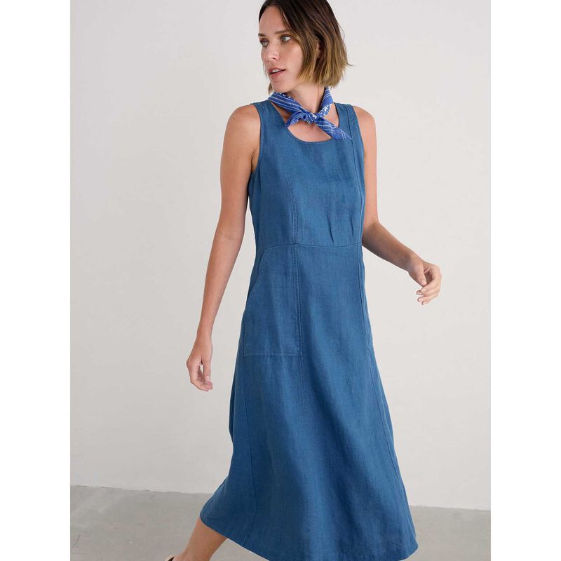 Seasalt Cornwall Sleeveless Grass Wave Dress Sailor image number 3