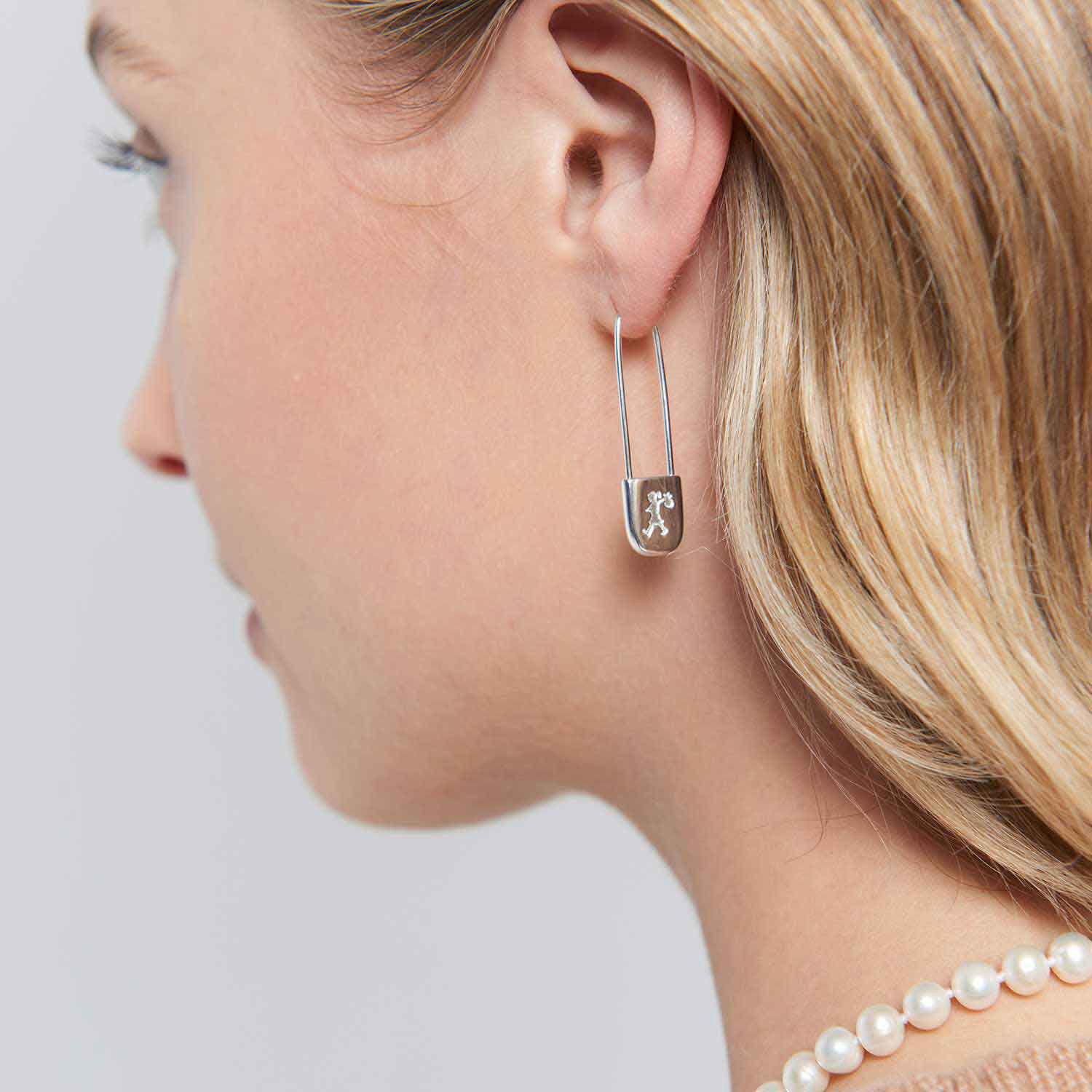 Karen Walker Jewellery Runaway Safety Pin Earrings Ballantynes Department Store