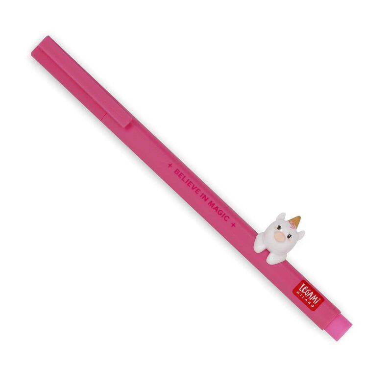 Legami Unicorn Lovely Friends Gel Pen With Animal Decoration image number 0