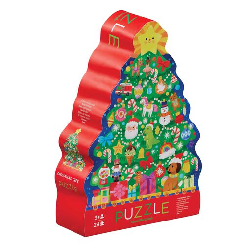 Croc Creek 24Pc Puzzle Christmas Tree