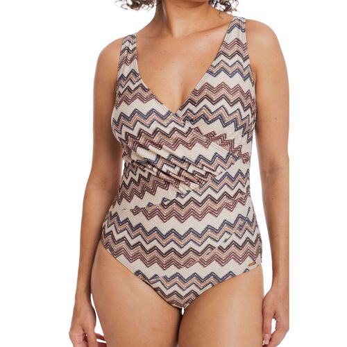 Togs Chestnut Cross Over Swimsuit