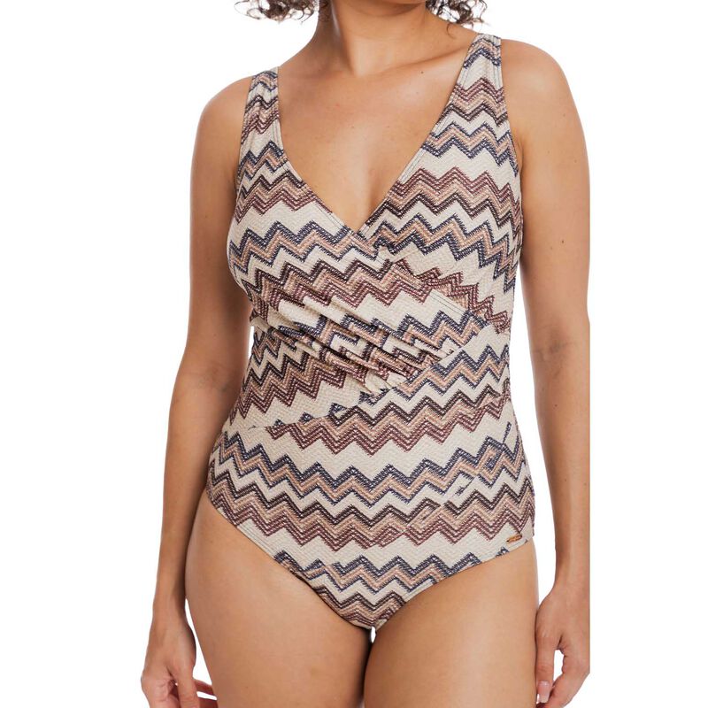 Togs Chestnut Cross Over Swimsuit image number 0