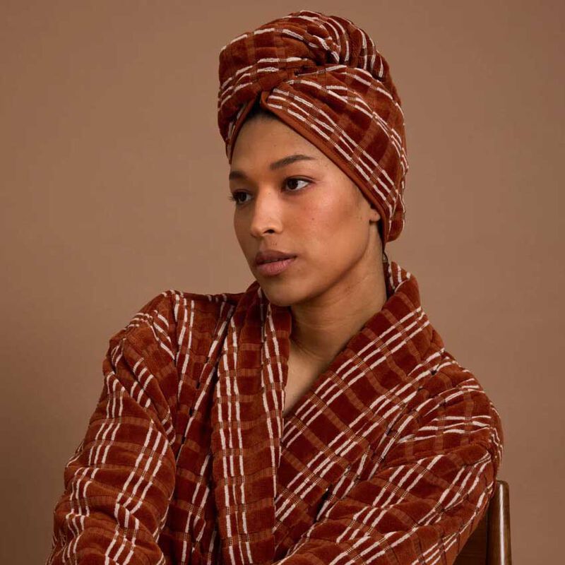 HOMMEY. Hair Wrap - Terracotta image number 1