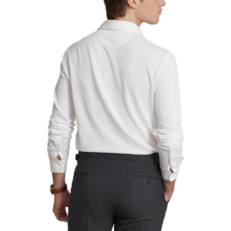 Polo Ralph Lauren Custom Slim Cotton-Linen Oxford Polo image number 1