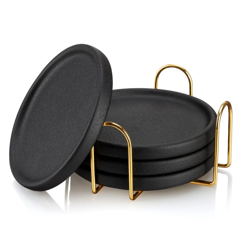 Earthenware Coasters Set Of 4 by Viski&reg; image number 1