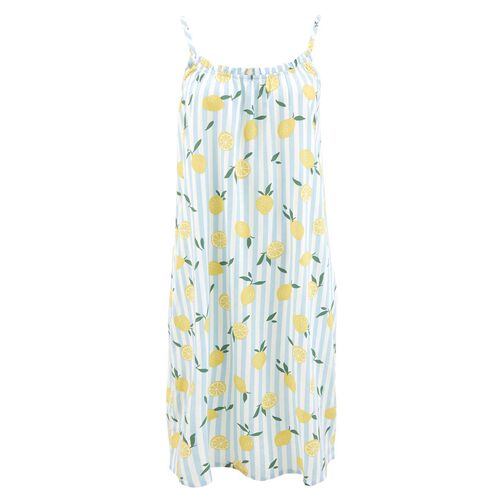 Wallace Cotton Limonella Strappy Frill Nightie