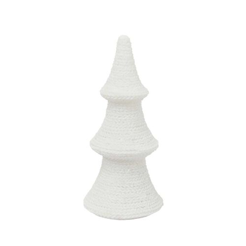 French Country Woven Cone Tree Light Up Small