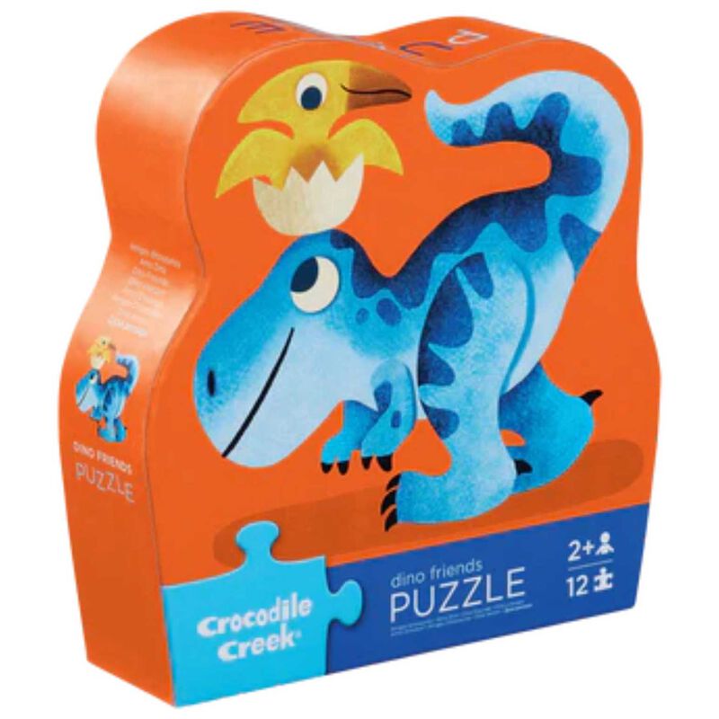 Crocodile Creek 12Pc Mini Puzzle - Dino Friends image number 0