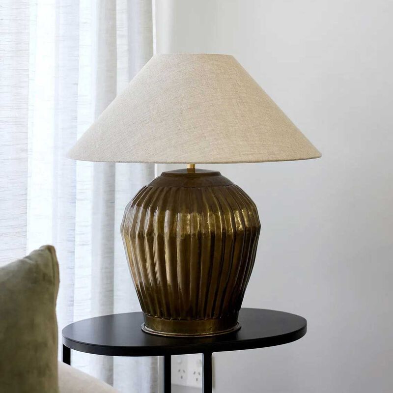 French Country Kerali Ribbed Lampbase image number 1