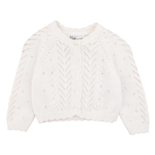 B&eacute;b&eacute; Girls Cloud Pointelle Cardi